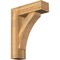 Ekena Millwork Thorton Block Rough Sawn Bracket w/ Offset Brace, Western Red Cedar, 8"W x 26"D x 34"H BKT0806X26X34THR05RWR - alternate 1